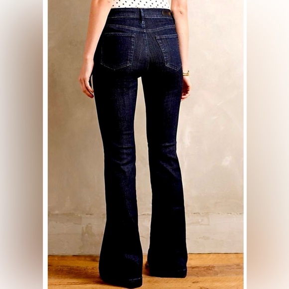 AG Adriano Goldschmied JEANS The Janis High‎ Rise Flare Dark Blue Wash 32 - Picture 4 of 16
